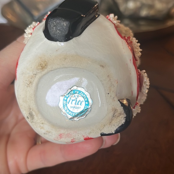 Vintage Irving W Rice spaghetti Santa planter as is 1950s Christmas I rice - Picture 5 of 6